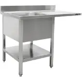 Saro Spülcenter 2 Becken, links - B 1600 x T 600 mm