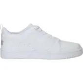 Puma Sneaker "REBOUND V6 LOW" niedrig geschnitten, mit Schnürverschluss, aus getrommeltem Leder