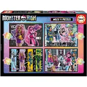Educa 4 progressive Puzzles - - Multi 4 Monster High 50-80-100-150