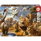 Educa Wildtiere Puzzle 1000 Stücke Golden Golden One Size