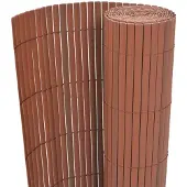 vidaXL Gartenzaun Doppelseitig PVC 90 x 300 cm Braun