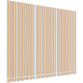 vidaXL Ersatzstoff für Markise Orange und Blau 4,5x3,5 m Polyester
