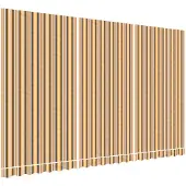 vidaXL Ersatzstoff für Markise Orange und Schwarz 480x295 cm Polyester