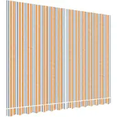 vidaXL Ersatzstoff für Markise Orange und Blau 3,5x2,5 m Polyester