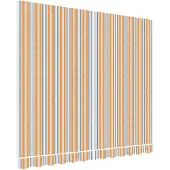 vidaXL Ersatzstoff für Markise Orange und Blau 3x2,5 m Polyester