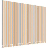 vidaXL Ersatzstoff für Markise Orange und Blau 5x3,5 m Polyester