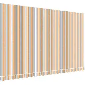 vidaXL Ersatzstoff für Markise Orange und Blau 5x3 m Polyester