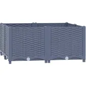 vidaXL Hochbeet 80x80x38 cm Polypropylen