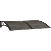 vidaXL Türvordach Schwarz 150x100 cm Polycarbonat