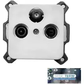 EDM 65309 Term Universal Radio Und Tv Abdeckung Ohne Rahmen Weiß Weiß One Size