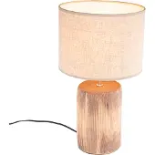 FISCHER&HONSEL GMBH Tischlampe Malik, creme / amber, für Wohn- / Esszimmer, Textil / Stoff / Seide, Tischlampe