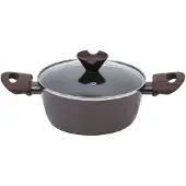 Resto Carina, 2,5 l, Rund, Bordeaux, Aluminium, Braun, Holz