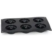 Patisse Mini-Turban-Form 6 Fächer 29 x 17,5 cm Silikon schwarz