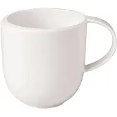 Villeroy & Boch Becher "Becher mit Henkel NewMoon 390 ml weiß", weiß, 1 tlg., Porzellan, Trinkgefäße, Becher