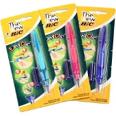 BIC EasyClic, Mehrfarbig, Kartuschenfüllsystem, Blau, Fein, Beidhändig, Sichtverpackung