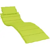 vidaXL Sonnenliegen-Auflage Hellgrün 186x58x4 cm Oxford-Gewebe