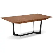 Giga Meubel Esstisch Otoya 200/250 cm Walnuss - Rechteckig, Butterfly-Auszug, für 6-10 Personen