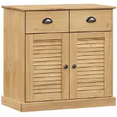 vidaXL Sideboard mit Schubladen VIGO 78x40x75 cm Massivholz Kiefer