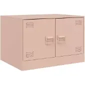 vidaXL Couchtisch Rosa 67x50x44 cm Stahl