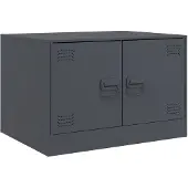 vidaXL Couchtisch Anthrazit 67x50x44 cm Stahl