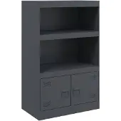 vidaXL Sideboard Anthrazit 67x39x107 cm Stahl