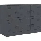 vidaXL Sideboard Anthrazit 99x39x73 cm Stahl