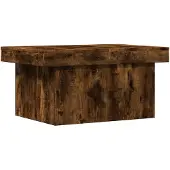 vidaXL Couchtisch Räuchereiche 80x55x40 cm Holzwerkstoff