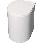 Emuca 8035815 Abfalleimer 13 Liter ab 40 cm Schrankbreite, Kunststoff weiß