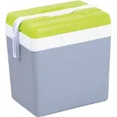 Huismerk Kühlcontainer in grau / grün für 24L aus Kunststoff Kühlbox