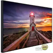 Papermoon Infrarotheizung »EcoHeat - Annisquam Lighhouse Sonnenuntergang«, Matt-Effekt - bunt