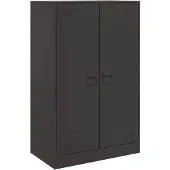 vidaXL Sideboard Schwarz 67x39x107 cm Stahl