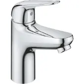 GROHE Swift - Waschtischarmatur mit Push-Open-Ablaufgarnitur, Kaltstart, Chrom