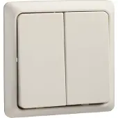ELSO 506190 Doppeltaster 42V/1A Unterputz RENOVIERUNG perlweiß