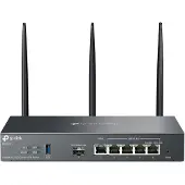 TP-LINK Omada ER706W, Dual-Band (2,4 GHz/5 GHz), Ethernet/LAN, Schwarz, Desktop-/Pol-Router