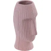 Beliani Blumenvase Keramik rosa 24 cm PALLINI