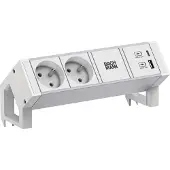 Bachmann Desk2 Alu White 2Xute 1Xusb A/C 22W 0,2M Gst18