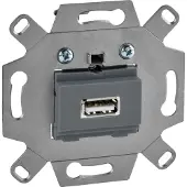 Schneider Electric MTN4581-0000 USB-Anschlussdosen Einsatz1-fach grau