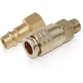 Powerplus Euro/orion Schlauchverbinder 2 Einheiten Golden One Size / EU Plug 220V Golden One Size