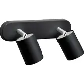 Licht-Erlebnisse Schwarzer Deckenspot "Eye" Schwarz Metall 2-flammig GU10 Moderne Deckenlampe Wohnzimmer Schlafzimmer