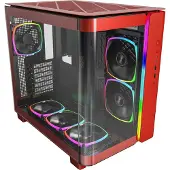 Montech KING 95 PRO Midi-Tower, Tempered Glass, ARGB - rot