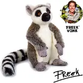 Freek Vonk x Bresser Kuscheltier Katta Baki 30?cm mit langem Schwanz waschbar recyceltes Material
