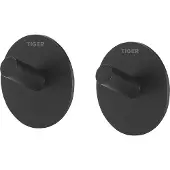 Tiger Handtuchhaken Rondo Matt Schwarz (Set von 2)