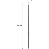LINDBY Stromschiene Linaro, 2 m, weiß, 1-Phasen-System Linaro, weiß / opal, für Flurbereich, Aluminium, Modern, Stromschienenleuchte
