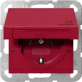 Gira SCHUKO-Steckd. KD WSV System 55 Rot 4454108