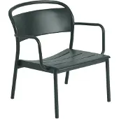 Muuto - Linear Steel Armchair, dunkelgrün RAL 6012