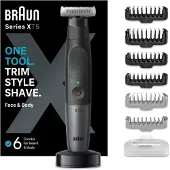 Braun XT5300, Schwarz, Kunststoff, Edelstahl, Rechteck, 1 mm, 5 mm, Universal