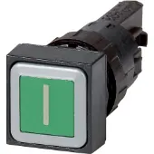 Eaton Q18D-11, Knopf, Schwarz, Grün, Kunststoff, IP65, 50 mm