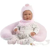 Llorens Mimi weinende Babypuppe mit Croissantkissen, 42 cm