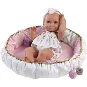 Llorens 73806 NEW BORN DOLL - realistische Babypuppe mit Vollvinylkörper - 40 cm