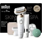 Braun Silk-épil 9 Flex SkinSpa 9-481 3D, Gold, Weiß, Bikini, 0,5 mm, Akku, Deutschland